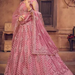 reelove factory Embroidered Semi Stitched Lehenga Choli image 3