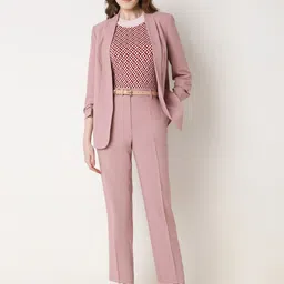 vero moda Women Solid Single Breasted Casual Blazer image 5