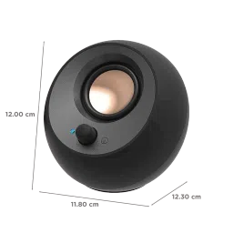 Creative Pebble V3 16W Multimedia Speaker (45 Degree Elevated Drivers, 2.0 Channel, Black) image 2