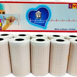 lisamed ECG Paper Roll Ruled 80mm x 20m 80 gsm Thermal Paper-picture-23