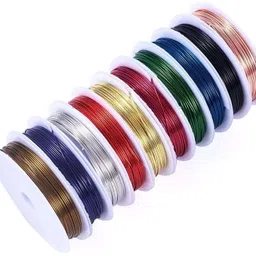 bm retail 10Pcs 0.4MM Wire Craft Beads Rope Beading Wire for Necklace Jewelry MULTICOLOR-picture-23