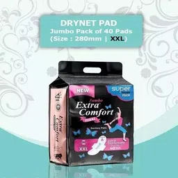 jumbo extra comfort Drynet Sanitary Pads XXL Pack-1(40 each packet,280mm) Extra Comfort,Protection Sanitary Pad-picture-21