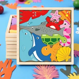 vhd Colorful Wooden Sea Life Puzzle | Early Learning Toy for Children HG80-picture-19