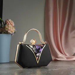 tooba handicraft Party Black Clutch-picture-18