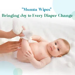 mumta Soft Cleansing Baby Wipes with Aloe Vera & Vitamin E 80 Counts/Pack (Set of 12) image 4