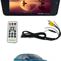 maties 7Inch Rearview Monitor Mirror with BT,Touch Button 227 Black LCD-picture-20