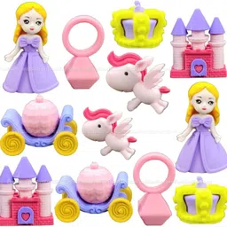 funblast Eraser for Kids – Fairy-Tale Palace & Unicorn Theme Erasers Set for Girls, Erase Non-Toxic Eraser-picture-11