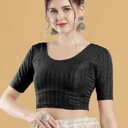 priyanka textiles Round Neck Women Blouse image 3