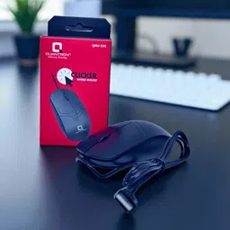 Maanshi store Quantron Wired Mouse for Desktop and Laptops Wired Ergonomic Optical Mouse image 1