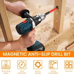 verilux TS2 Screwdriver Bits Set of 12 Heavy Duty S2 Alloy Steel Rotary Bit Set image 5