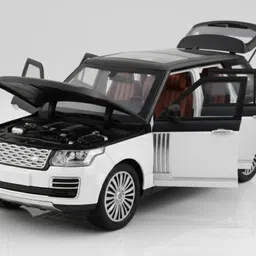 zenobeam Range Rover Premium Die-cast Model Car (1:24 Scale, White-Black) image 3
