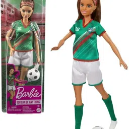 Soccer Fashion Doll With Brunette Ponytail,Colorful doll-image-7