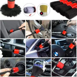 rvke 15 Pieces Different Car Brushes, Mitt, Mini Duster, Towels, Wax Applicator Pads Combo image 3