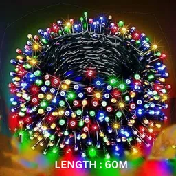 zestrum 1 LEDs 60 m Multicolor Flickering String Rice Lights-picture-48