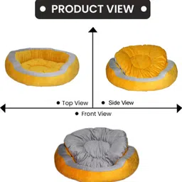 rk products Reversible Soft Velvet Export Quality beds For Dog and Cat N XL Pet Bed image 4