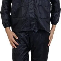 Solid Men Raincoat-image-1