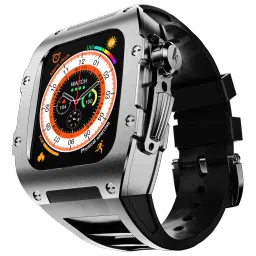 FIRE-BOLTT Huracan Smartwatch with Bluetooth Calling (49.5mm Always On Display, IP68 Water Resistant, Silver Black Strap) image 3