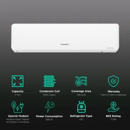 O GENERAL CGT Series 2 Ton 5 Star Inverter Split AC (Copper Condenser, PM 2.5 Filter, ASGG24CGTB-B) image 2
