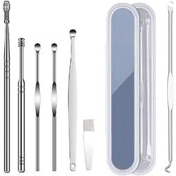 kinemo enterprise 6 Pack Ear Wax Removal Tool Kit with 4 Blackhead Needle-picture-20