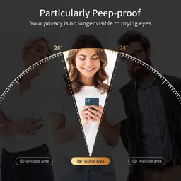 GlassVerse Ultra Privacy Tempered Glass For OnePlus Nord CE 3 Lite 5G (PACK OF 1) with Free Installation Kit.Edge To Edge.(In-Screen FingerPrint Lock will not work with the Privacy Guard) - 6.72 inch image 4