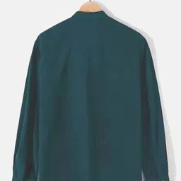 fubar Men Regular Fit Solid Mandarin Collar Casual Shirt image 2