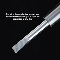 trk hub High-Brightness Intelligent Voltage Tester Pen Multi-function LED Test Pen Digital Voltage Tester image 5