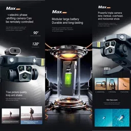 fitpro y3 brushless motor Drone 2.4G Mini FPV FHD Camera Big Screen Display Drone image 3