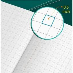 target publications Medium Square Maths Notebooks for School Kids |Hard Cover| 15.5 x 19 cm|Set of 9 Regular Notebook Square 76 Pages image 5