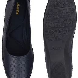 Bata Women's Wedge Heel Ballerina | Stylish & Comfortable Casual Slip-On Style Bellies For Women image 4