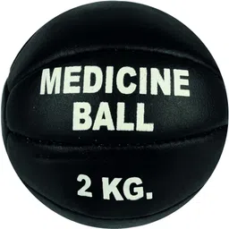 maizo Split Leather Medicine Ball for Workout/ Heavyduty - 2kg Medicine Ball image 1