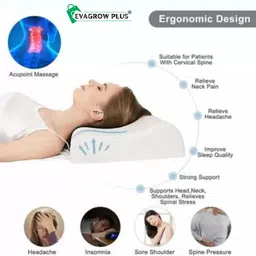 Orthopedic Memory Foam Pillow Memory Foam, Foam Solid Orthopaedic Pillow Pack of 1-image-47