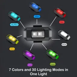 shopeleven Bicycle Combo of Front Cycle Light Back Tail/Helmet Light LED Front Rear Light LED Front Rear Light Combo image 2