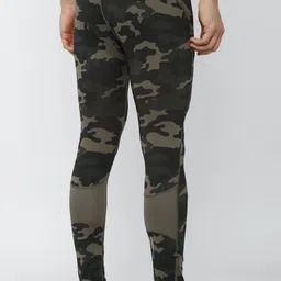 van heusen Printed Men Green Tights image 2