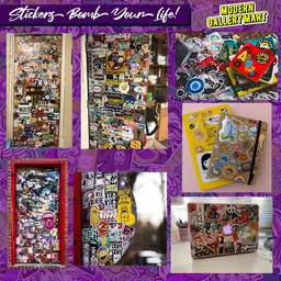 modern gallery mart 2 cm Jujutsu Kaisen stickers Laptop, Phone Case, Guitar,etc. Self Adhesive Sticker image 4