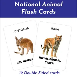 cherryflakes National Animals (Laminated Non-tearable flash cards for kids)-picture-18