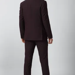 peter england Men Single Breasted Solid Suit image 2