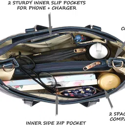 lavie Women Blue Satchel image 5