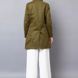 roadster Wool Solid Coat For Women image 2