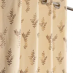 drape and decor 213.36 cm (7 ft) Door Velvet Room Darkening Curtain (Pack Of 2)-picture-25