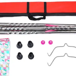 a to z hub Baby Swing Cradle:Folding Jhula/Ghodiyu/with Free Cotton Hammock And Wooden Toy image 4