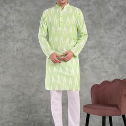 Moda Rapido Men Printed Regular Pure Cotton Kurta with Pyjamas-picture-17