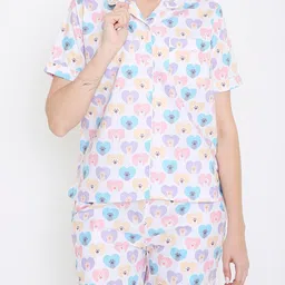 Arendelle Conversational Printed Pure Cotton Night Suit image 2