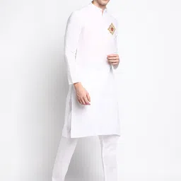 DEVOILER Ethnic Motifs Printed Regular Kurta With Pyjamas image 3