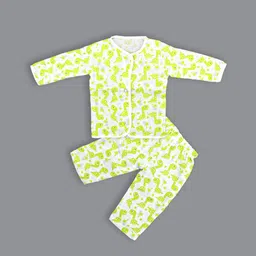 Born Babies Kids Printed Organic Cotton Tops With Pyjama-picture-17