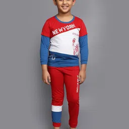 V-Mart Boys Printed T-shirt With Pyjamas-picture-48
