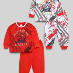 Mars Infiniti Boys Pack of 2 Printed T-shirt with Joggers-picture-21