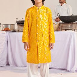 pspeaches Boys Floral Regular Kurta with Pyjamas-picture-7