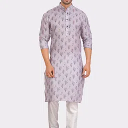 SHIWAM ETHNIX Indeevar Floral Printed Regular Kurta With Pyjamas-picture-19