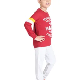 Clothe Funn Boys Graphic Printed T-Shirt With Pyjamas image 3