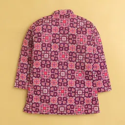 Jeetethnics Boys Ethnic Motifs Printed Straight Kurta With Pyjama image 4